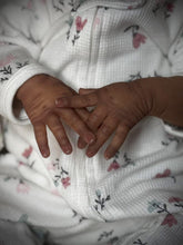 Load image into Gallery viewer, 19 Inch Lifelike Reborn Baby Doll Primrose Awake | 48cm Realistic Black Baby Doll with Curly Hair Soft Body Wearable White Print Zip Suit Christmas Gift for Kids Collectors