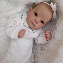 Carica l'immagine nel visualizzatore di Gallery, Lifelike Reborn Baby Dolls Girl Handmade Soft Vinyl Cloth Body Cuddly Newborn Reborn Baby Doll Gift for Kids Realistic Baby Doll For Newborns