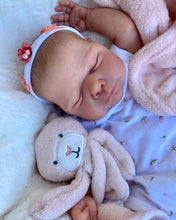Cargar imagen en el visor de la galería, 19 Inch Lifelike Baby Dolls Girl Sleeping Cuddly Baby Dolls Newborn Girl Realistic Reborn Baby Doll