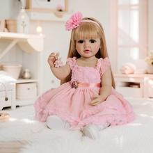 Load image into Gallery viewer, Betty 22 Inch Pink Barbie Princess Doll Collectible Adorable Newborn Baby Doll Beautiful Toddler Lifelike Reborn Girl Full Vinyl Body Doll