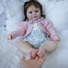 Load image into Gallery viewer, Pinky Reborn Washable Full Body Vinyl Silicone Maddie Girl Dolls Reborn Baby Dolls 20 Inch Real Looking Reborn Doll Best Birthday Set Toys for Kids