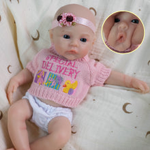 Load image into Gallery viewer, 12 Inch Full Silicone Reborn Baby Doll with Open Mouth & Tongue