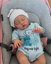 Load image into Gallery viewer, Pinky Reborn 20" Cute Sleeping Reborn Baby Doll Closed Eyes Soft Body Outfit and Pacifier
