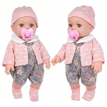 Load image into Gallery viewer, 12-Inch Magnetic Pacifier & Waterproof Reborn Baby Doll - Changeable Outfits with Hat & Socks | Realistic Collectible Doll for Kids & Collectors