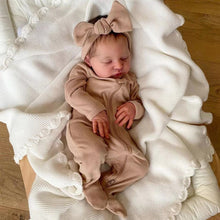 画像をギャラリービューアに読み込む, 19 Inch Real Looking Reborn Baby Dolls Soft Silicone Cloth Body Realistic Reborn Baby Doll Lifelike Newborn Baby Girl Xmas Gift