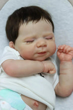 Load image into Gallery viewer, 18 Inch Lifelike Lovely Sleeping Reborn Baby Dolls Pascale Realistic Cuddly Newborn Baby Full Silicone Body Handmade Reborn Baby Doll Birthday Gift for Kids