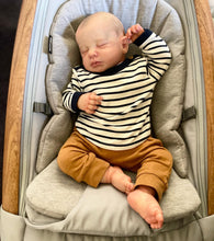 Load image into Gallery viewer, 20-inch Soft Body Baby Doll LOULOU - Hand-Painted Hair & Face with Striped Outfit | Poseable Full Limbs (50cm)
