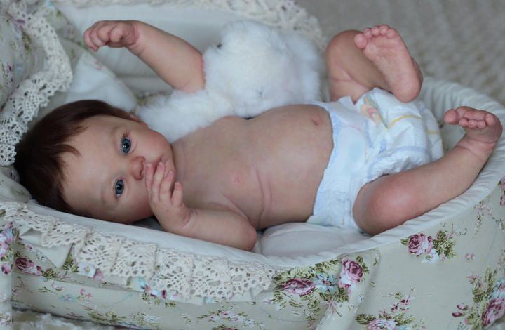 Boy Full Body Silicone Bebe Reborn Doll Handmade Lifelike Newborn