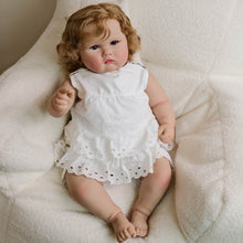 Load image into Gallery viewer, 24" Realistic Reborn Baby Doll Charlotte - Cloth Body with Rooted Brown Hair & Hand-Painted Features