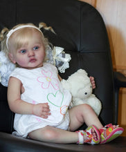 Load image into Gallery viewer, 23 Inch Adorable Realistic Reborn Toddler Baby Dolls Soft Cloth Body Huggable Lifelike Newborn Baby Doll Girls Gift