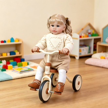 Load image into Gallery viewer, Pinky Reborn Huge Size 26 inch 68 cm Reborn Baby Dolls Newborn Toddler Doll Silicone Babies Lifelike Baby Girl with Long Hair Pippa Realistic Baby Doll Real Size White Clothes for Children
