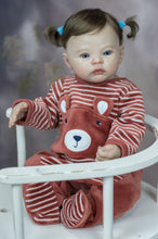 Cargar imagen en el visor de la galería, 18/19 inch Lovely Lifelike Reborn Baby Doll Realistic Soft Silicone Newborn Baby Dolls Girl Cuddly Toddler Baby Dolls Girl