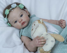 Load image into Gallery viewer, 18 Inch Lovely Cuddly Reborn Baby Dolls Girls Full Body Vinyl Silicone Lifelike Reborn Baby Doll Realistic Newborn Toddler Baby Dolls
