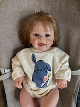 Load image into Gallery viewer, Real Life Newborn Babies Realistic Reborn Toddler Doll Girl 24 Inch Weighted Cloth Body 24 Inch Silicone Reborn Baby Doll