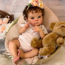 Load image into Gallery viewer, Pinky Reborn Lovely 18 Inch Newborn Baby Dolls Realistic Details That Look Like Newborn Baby Soft Skin Rooted Hair Gift For Kids
