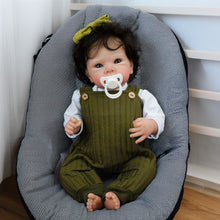 Cargar imagen en el visor de la galería, Bettie 18 inch Curly Hair Reborn baby doll toy for girl children gifts baby playmate green clothes pretty cute girl friends