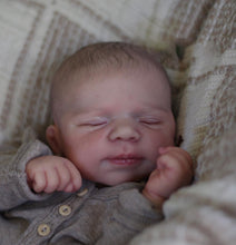 Load image into Gallery viewer, 18 Inch Sleeping  Lifelike Realistic Newborn Baby Dolls Silicone Full Body Lovely Reborn Baby Doll Girl Birthday Xmas Gift for Kids Age 3+