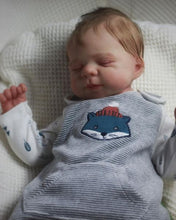 Load image into Gallery viewer, 18 Inch Lifelike Realistic Newborn Baby Dolls Silicone Full Body Real Lovely Sleeping Reborn Baby Doll Girl Birthday Xmas Gift for Kids Age 3+