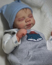 Load image into Gallery viewer, 18 Inch Lifelike Realistic Newborn Baby Dolls Silicone Full Body Real Lovely Sleeping Reborn Baby Doll Girl Birthday Xmas Gift for Kids Age 3+