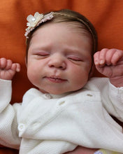 Load image into Gallery viewer, 18 Inch Adorable Lifelike Realistic Newborn Baby Dolls Silicone Full Body Lovely Sleeping Reborn Baby Doll Girl Birthday Xmas Gift for Kids Age 3+