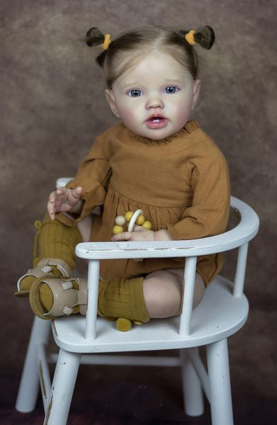 24 inch Lifelike Reborn Baby Dolls Lovely Toddler Lottie Realistic