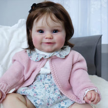 Load image into Gallery viewer, Pinky Reborn Washable Full Body Vinyl Silicone Maddie Girl Dolls Reborn Baby Dolls 20 Inch Real Looking Reborn Doll Best Birthday Set Toys for Kids