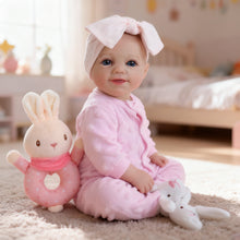 Load image into Gallery viewer, Reborn Dolls Reborn Baby Dolls Sunny 19 inch Realistic Newborn Girls Lifelike Real Baby Open Eye Softness Cloth Body that Look Cute Toddler For Kids Age 3+