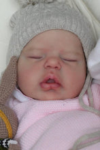 Laden Sie das Bild in den Galerie-Viewer, 22 zoll Schlafen Entzückende Lebensechte Reborn Baby Puppe Realistische Kuschel Baby Puppen Geschenk
