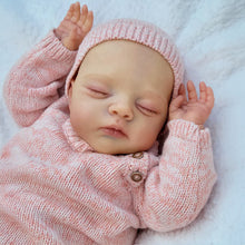 Carica l'immagine nel visualizzatore di Gallery, Pinky Reborn 19" Soft Body Twin Dolls in Gift Box Hand-Painted Reborn Twin Baby Dolls Set