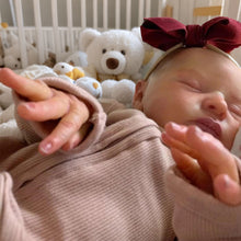 Load image into Gallery viewer, Rebrorn Baby Doll With 3D-painting Skin And Visible Veins Realistic Asleep Laura Soft Silicone Newborn Bebe Doll Toy For Girl Christmas Gift Christmas, Halloween Gift