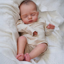 Load image into Gallery viewer, Irys 19-inch Hand-Painted Reborn Baby Doll with Closed Eyes | Soft Body Realistic Baby Doll | Gift-Ready Bag for Kids