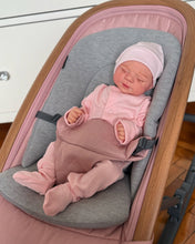 Carica l'immagine nel visualizzatore di Gallery, PINKY REBORN Pascale 19-Inch Reborn Baby Doll | Hand-Painted Head, Closed Eyes | Choose Soft Body or Full Vinyl Girl | Pink Footed Sleeper & Bonnet Gift Set