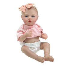 Cargar imagen en el visor de la galería, 19 Inch Handmade Realistic Reborn Baby Dolls Girl Lifelike Silicone Baby Doll Handmade Real Life Baby Doll