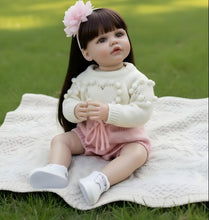 Load image into Gallery viewer, FALVIA Full Silicone Reborn Baby Doll "Betty" - 22-Inch Realistic Girl Doll Removable Wig & Delicate Hand-Painting