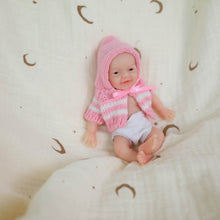 Laden Sie das Bild in den Galerie-Viewer, Pinky Reborn Mini Realistic Reborn Baby Doll Girl 6 Inch 15cm Solid Silicone Doll Newborn Baby Dolls Silicone Full Body Palm Doll Toy
