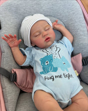 Load image into Gallery viewer, Pinky Reborn 20" Cute Sleeping Reborn Baby Doll Closed Eyes Soft Body Outfit and Pacifier