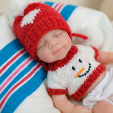 Laden Sie das Bild in den Galerie-Viewer, Pinky Reborn Realistic Reborn Baby Dolls Girl 8 Inch 20cm Soft Solid Platinum Silicone Full Body Mini Handy Baby Flexible Elastic Newborn Baby Doll Toy