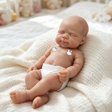 Load image into Gallery viewer, Serene Sleeping 18-Inch Silicone Reborn Doll | Lifelike Baby with Cozy Outfit & Diaper