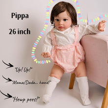 Load image into Gallery viewer, Big Size Reborn Baby Dolls That Look Real 26 Inch Reborn Toddler Straight Legs Realistic Baby Dolls Girl Chubby Body Silicone Newborn Babies Poseable Art Collection Dolls Giant Birthday Gift