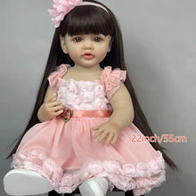 Load image into Gallery viewer, Betty 22-inch European & American Style Realistic Doll | Changeable Wigs + Expressive Big Eyes | Multiple Fashion Outfits
