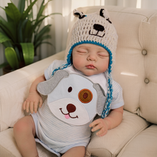 Carica l'immagine nel visualizzatore di Gallery, Irys 19 Inch Lifelike Sleeping Reborn Baby Dolls Hand-draw Hair Closed Eyes Lullaby Mirage™ Ultra-Realistic Toys Cuddle Buddy Collectible Figurine