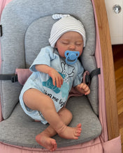 Load image into Gallery viewer, Pinky Reborn 20" Cute Sleeping Reborn Baby Doll Closed Eyes Soft Body Outfit and Pacifier