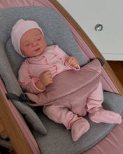 Carica l'immagine nel visualizzatore di Gallery, PINKY REBORN Pascale 19-Inch Reborn Baby Doll | Hand-Painted Head, Closed Eyes | Choose Soft Body or Full Vinyl Girl | Pink Footed Sleeper & Bonnet Gift Set