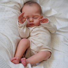 Load image into Gallery viewer, Irys 19-inch Hand-Painted Reborn Baby Doll with Closed Eyes | Soft Body Realistic Baby Doll | Gift-Ready Bag for Kids
