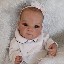 Carica l'immagine nel visualizzatore di Gallery, Lifelike Reborn Baby Dolls Girl Handmade Soft Vinyl Cloth Body Cuddly Newborn Reborn Baby Doll Gift for Kids Realistic Baby Doll For Newborns