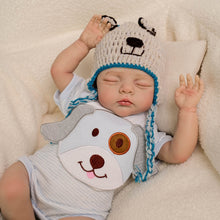 Carica l'immagine nel visualizzatore di Gallery, Irys 19 Inch Lifelike Sleeping Reborn Baby Dolls Hand-draw Hair Closed Eyes Lullaby Mirage™ Ultra-Realistic Toys Cuddle Buddy Collectible Figurine