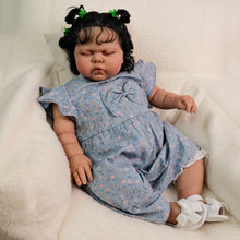 Load image into Gallery viewer, African American Brown Skin Cloth Body Doll - 24" Pickle with Rooted Black Hair Brown Skin Toy Fabric Body Doll