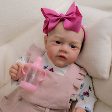 Load image into Gallery viewer, 21" MaryAnn Soft Body Doll (52cm) - Hand-Sculpted Vinyl Head, Ocean Blue Glass Eyes, Realistic Rooted Hair & Hand-Painted Blush - Collector's Artisan Doll