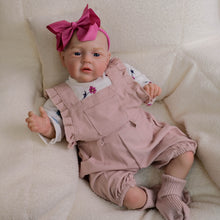 Load image into Gallery viewer, 21" MaryAnn Soft Body Doll (52cm) - Hand-Sculpted Vinyl Head, Ocean Blue Glass Eyes, Realistic Rooted Hair & Hand-Painted Blush - Collector's Artisan Doll