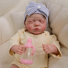 Carica l'immagine nel visualizzatore di Gallery, Pinky Reborn Cloth Soft Body Reborn Baby Dolls Romy 19 inch Lifelike Sleeping Closed Eyes Hand-drawn hair Fake Doll Prop Children's Toy